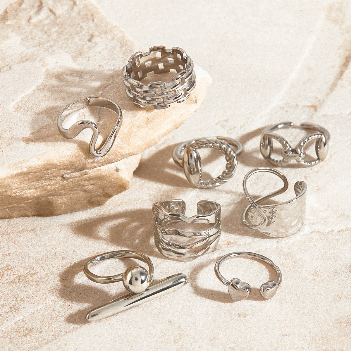Steel Ring Titanium Steel No Fading