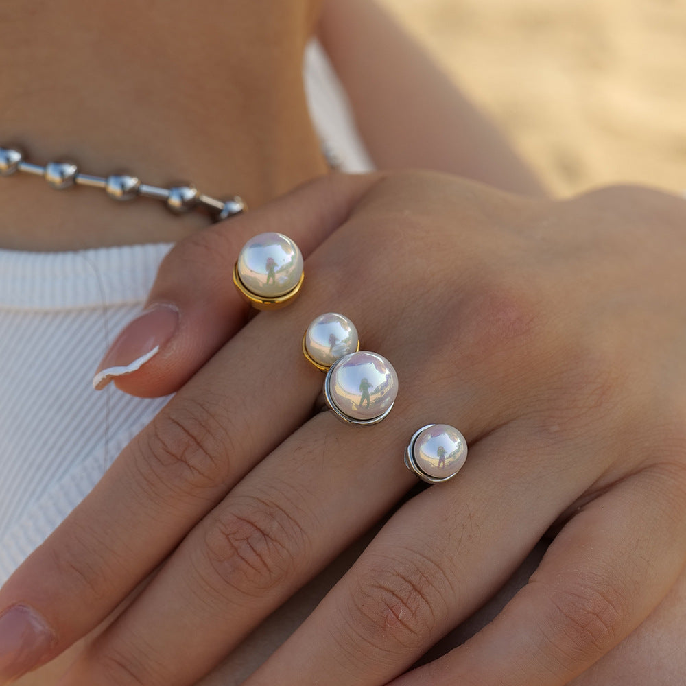 Dubble Pearl Ring