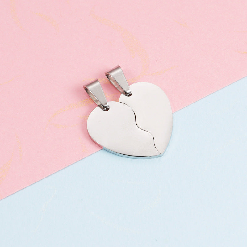 Split Heart Charm