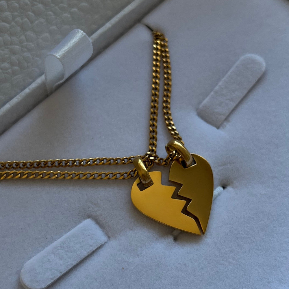 Split Heart Necklace (two necklaces)