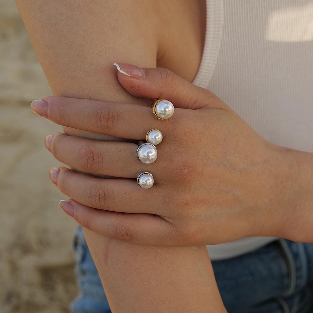 Dubble Pearl Ring