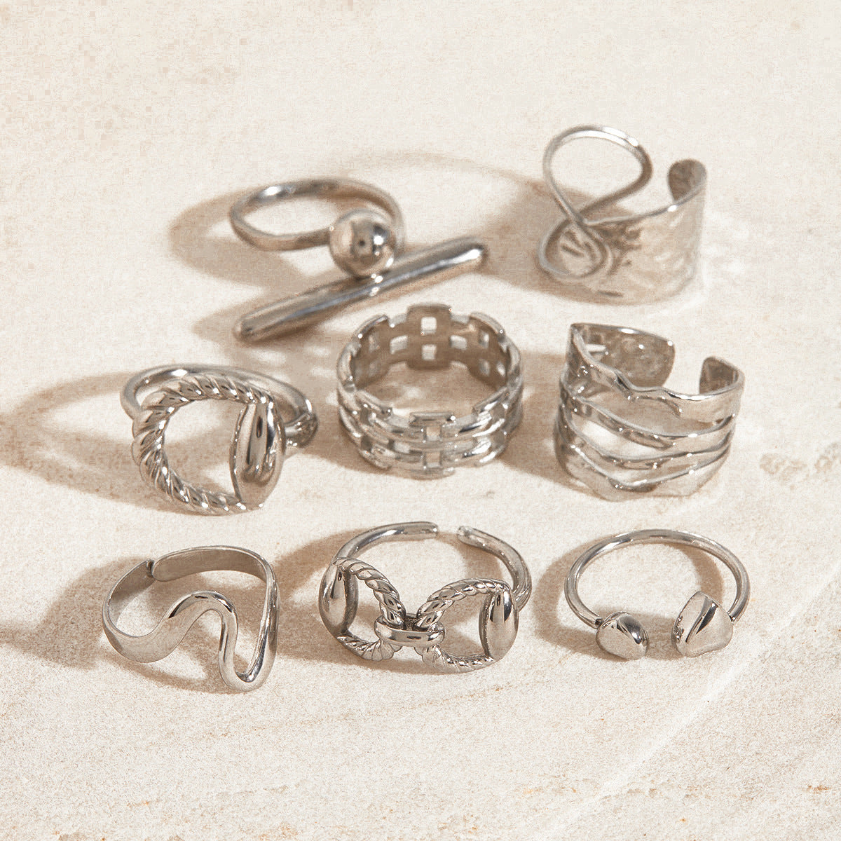 Steel Ring Titanium Steel No Fading