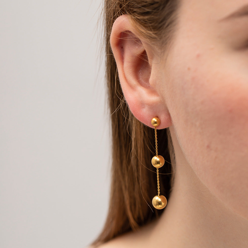 Three Ball Earrings