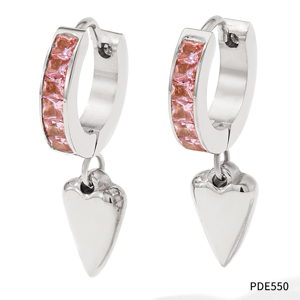 Diamond peak earrings