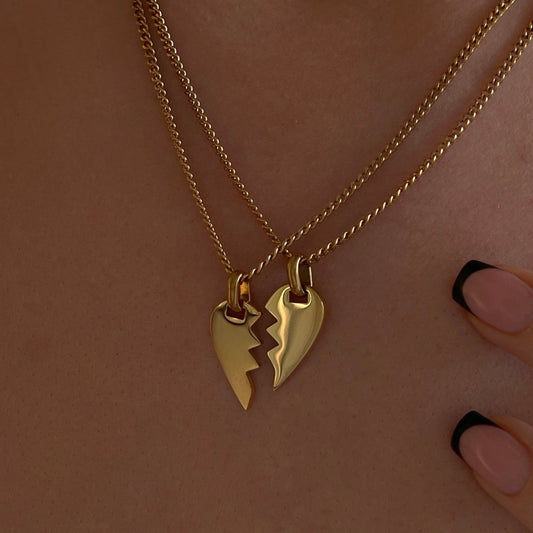 Split Heart Necklace (two necklaces)