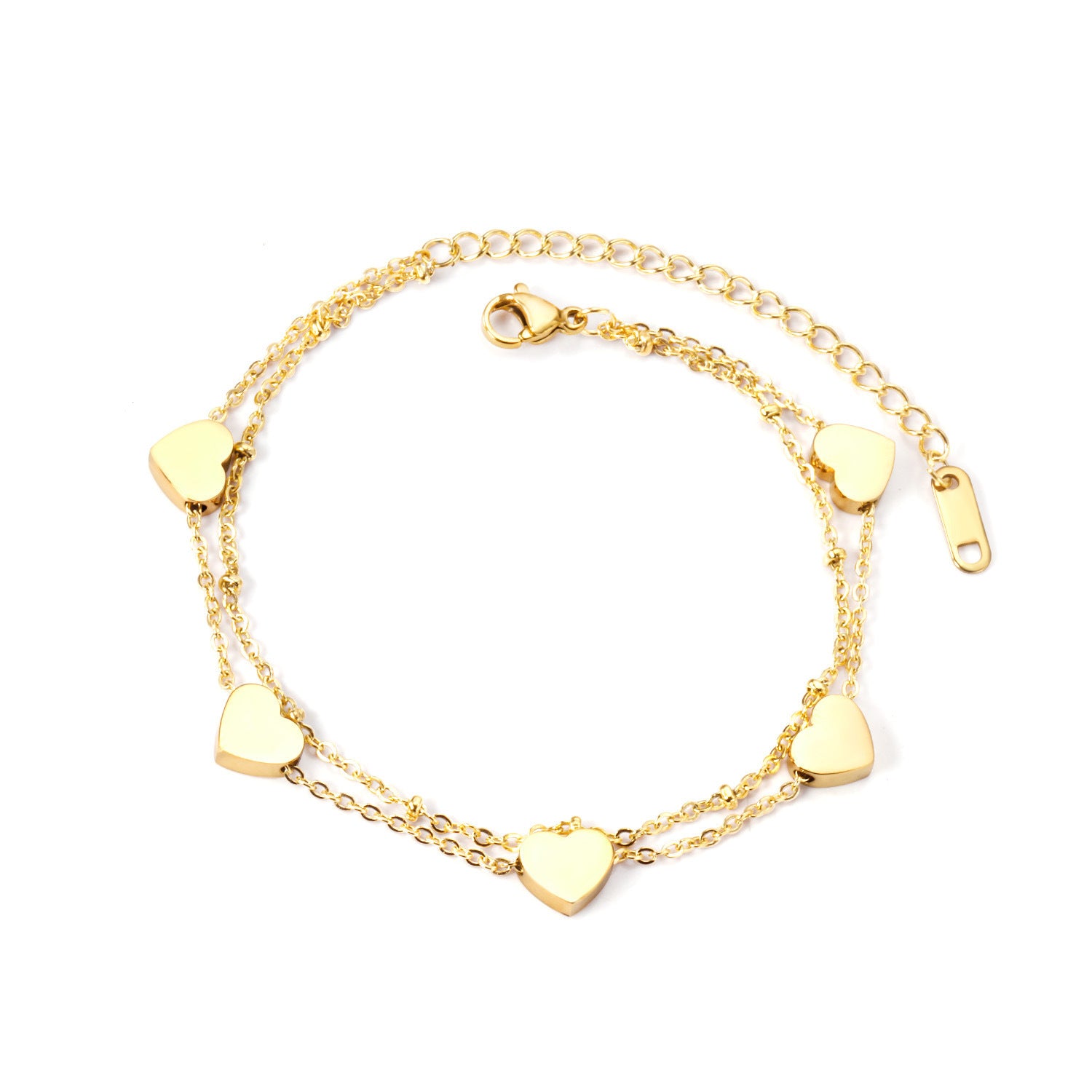 Double Layer Heart Bracelet