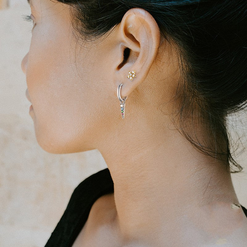 peak daimond earrings