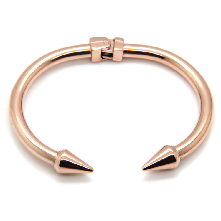 Stainless steel nail bracelet